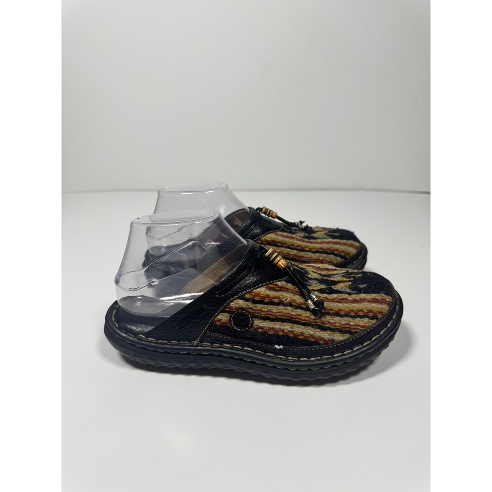 Børn Women's Mule 8 Multicolor Wool Leather Southwestern Casual Slip On Shoes